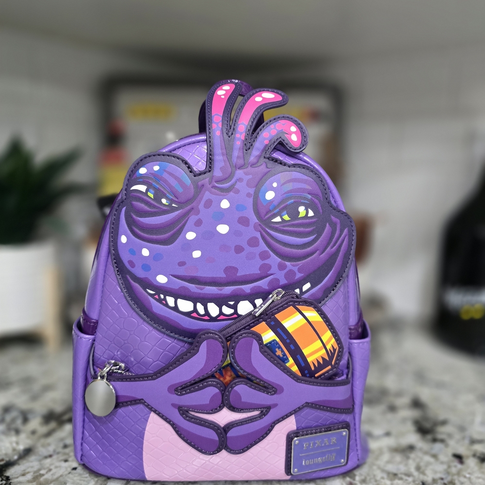 Pixar Loungefly Monsters Inc Randall Boggs Cosplay Mini Backpack